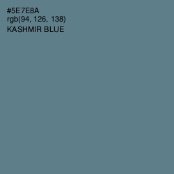 #5E7E8A - Kashmir Blue Color Image