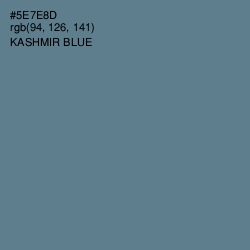 #5E7E8D - Kashmir Blue Color Image