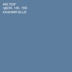 #5E7E9F - Kashmir Blue Color Image