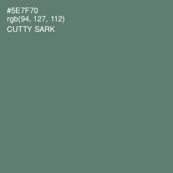 #5E7F70 - Cutty Sark Color Image