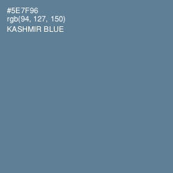 #5E7F96 - Kashmir Blue Color Image
