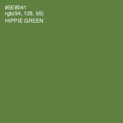 #5E8041 - Hippie Green Color Image
