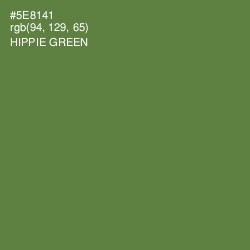 #5E8141 - Hippie Green Color Image