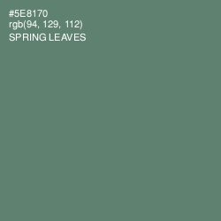 #5E8170 - Spring Leaves Color Image