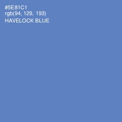 #5E81C1 - Havelock Blue Color Image