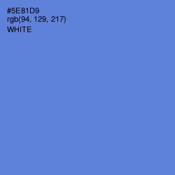#5E81D9 - Havelock Blue Color Image