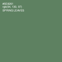 #5E8261 - Spring Leaves Color Image