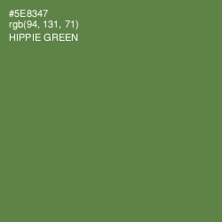 #5E8347 - Hippie Green Color Image