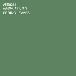 #5E8361 - Spring Leaves Color Image