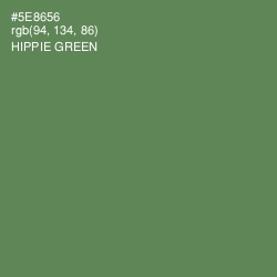 #5E8656 - Hippie Green Color Image