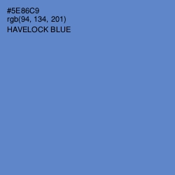#5E86C9 - Havelock Blue Color Image