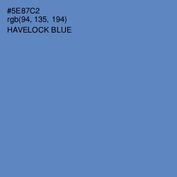 #5E87C2 - Havelock Blue Color Image
