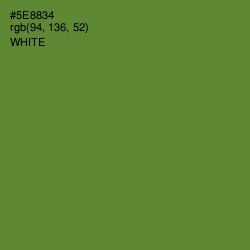 #5E8834 - Olive Drab Color Image