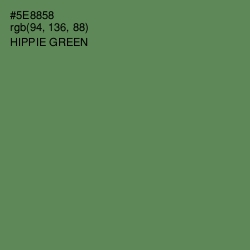 #5E8858 - Hippie Green Color Image