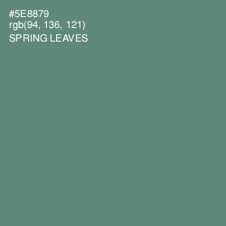 #5E8879 - Spring Leaves Color Image