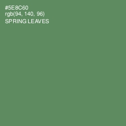 #5E8C60 - Spring Leaves Color Image