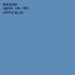 #5E8CB9 - Hippie Blue Color Image