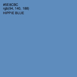 #5E8CBC - Hippie Blue Color Image