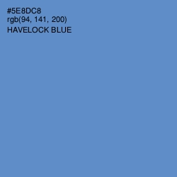 #5E8DC8 - Havelock Blue Color Image