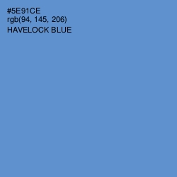 #5E91CE - Havelock Blue Color Image