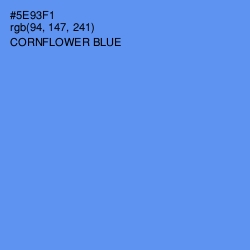 #5E93F1 - Cornflower Blue Color Image