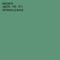 #5E9579 - Spring Leaves Color Image