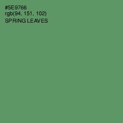 #5E9766 - Spring Leaves Color Image