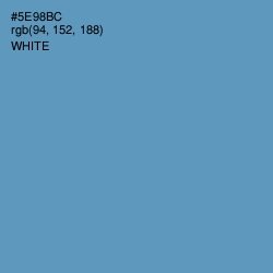 #5E98BC - Hippie Blue Color Image