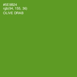 #5E9B24 - Olive Drab Color Image