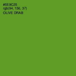 #5E9C25 - Olive Drab Color Image