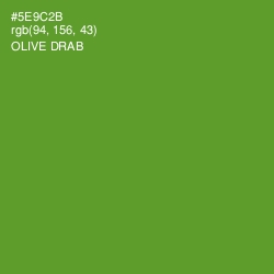 #5E9C2B - Olive Drab Color Image