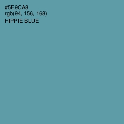 #5E9CA8 - Hippie Blue Color Image