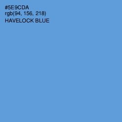#5E9CDA - Havelock Blue Color Image