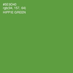 #5E9D40 - Hippie Green Color Image