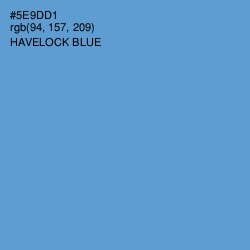 #5E9DD1 - Havelock Blue Color Image