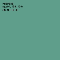 #5E9E8B - Smalt Blue Color Image