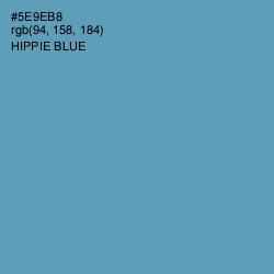 #5E9EB8 - Hippie Blue Color Image