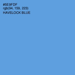 #5E9FDF - Havelock Blue Color Image