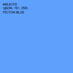 #5EA1FD - Picton Blue Color Image