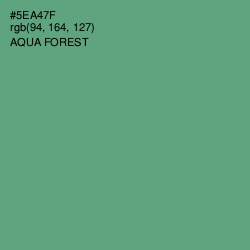 #5EA47F - Aqua Forest Color Image