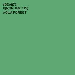 #5EA873 - Aqua Forest Color Image
