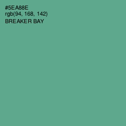 #5EA88E - Breaker Bay Color Image