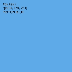 #5EA9E7 - Picton Blue Color Image