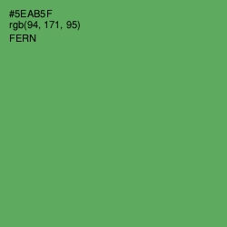 #5EAB5F - Fern Color Image