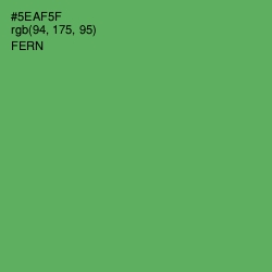 #5EAF5F - Fern Color Image