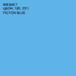 #5EB4E7 - Picton Blue Color Image