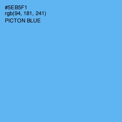 #5EB5F1 - Picton Blue Color Image