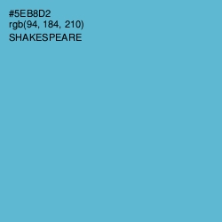 #5EB8D2 - Shakespeare Color Image