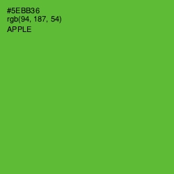 #5EBB36 - Apple Color Image