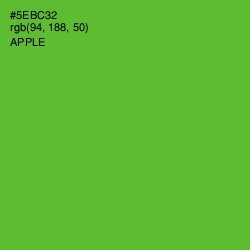 #5EBC32 - Apple Color Image